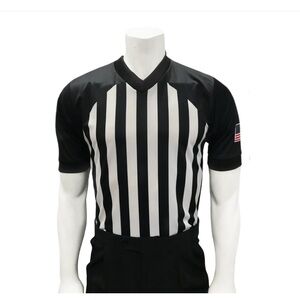 Black and White Striped Men's Shirt
